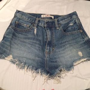 High waisted Hollister shorts